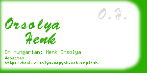 orsolya henk business card